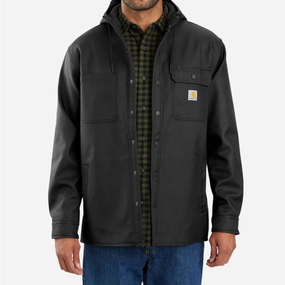 Carhartt 105022 - Men’s Rain Defender® Relaxed Fit Heavyweight Hooded Shirt Jac